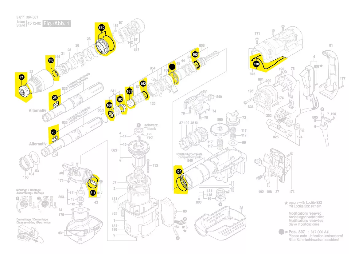 Kit entretien réf. 1 617 000 A4L Bosch